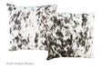 Black and White Cowhide Pillow 20x20 #A52778 by Hudson Hides