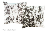 Black and White Cowhide Pillow 20x20 #A52778 by Hudson Hides