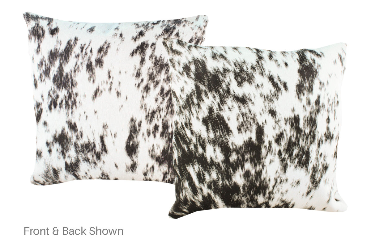Black and White Cowhide Pillow #A52778