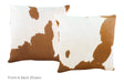 Brown and White Cowhide Pillow 20x20 #A52779 by Hudson Hides