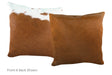 Brown and White Cowhide Pillow 20x20 #A52786 by Hudson Hides
