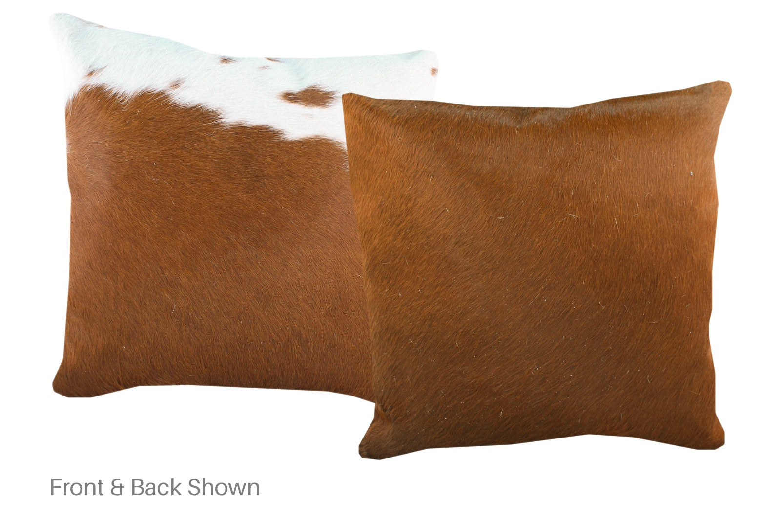 Brown and White Cowhide Pillow #A52786
