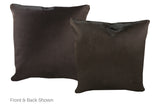 Solid Black Cowhide Pillow 20x20 #A52787 by Hudson Hides