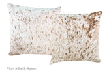 Salt and Pepper Brown Cowhide Pillow 20x20 #A52791 by Hudson Hides