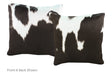Black and White Cowhide Pillow 20x20 #A52792 by Hudson Hides