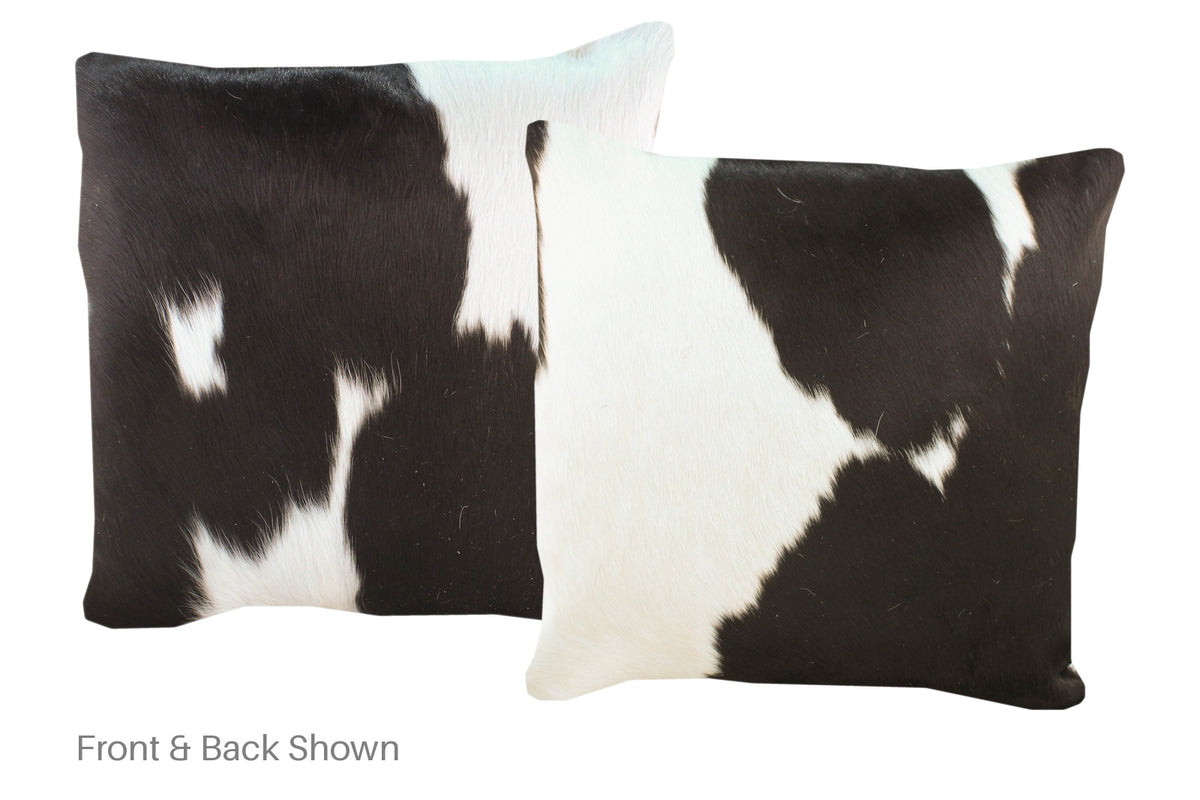 Black and White Cowhide Pillow #A52794