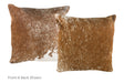 Salt and Pepper Brown Cowhide Pillow 20x20 #A52796 by Hudson Hides