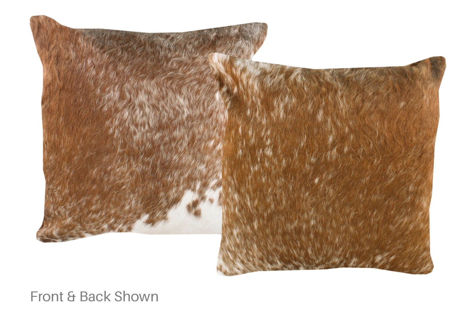 Salt and Pepper Brown Cowhide Pillow #A52796