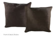 Solid Black Cowhide Pillow 20x20 #A52797 by Hudson Hides