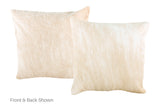 Champagne Cowhide Pillow 20x20 #A52798 by Hudson Hides