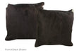 Solid Black Cowhide Pillow 20x20 #A52803 by Hudson Hides