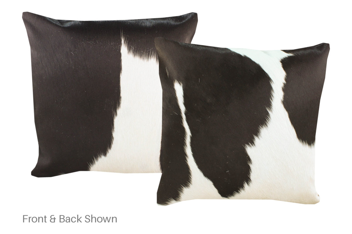 Black and White Cowhide Pillow #A52805