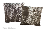 Salt and Pepper Black Cowhide Pillow 20x20 #A52808 by Hudson Hides