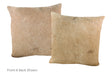 Champagne Cowhide Pillow 20x20 #A52809 by Hudson Hides