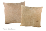 Champagne Cowhide Pillow 20x20 #A52809 by Hudson Hides