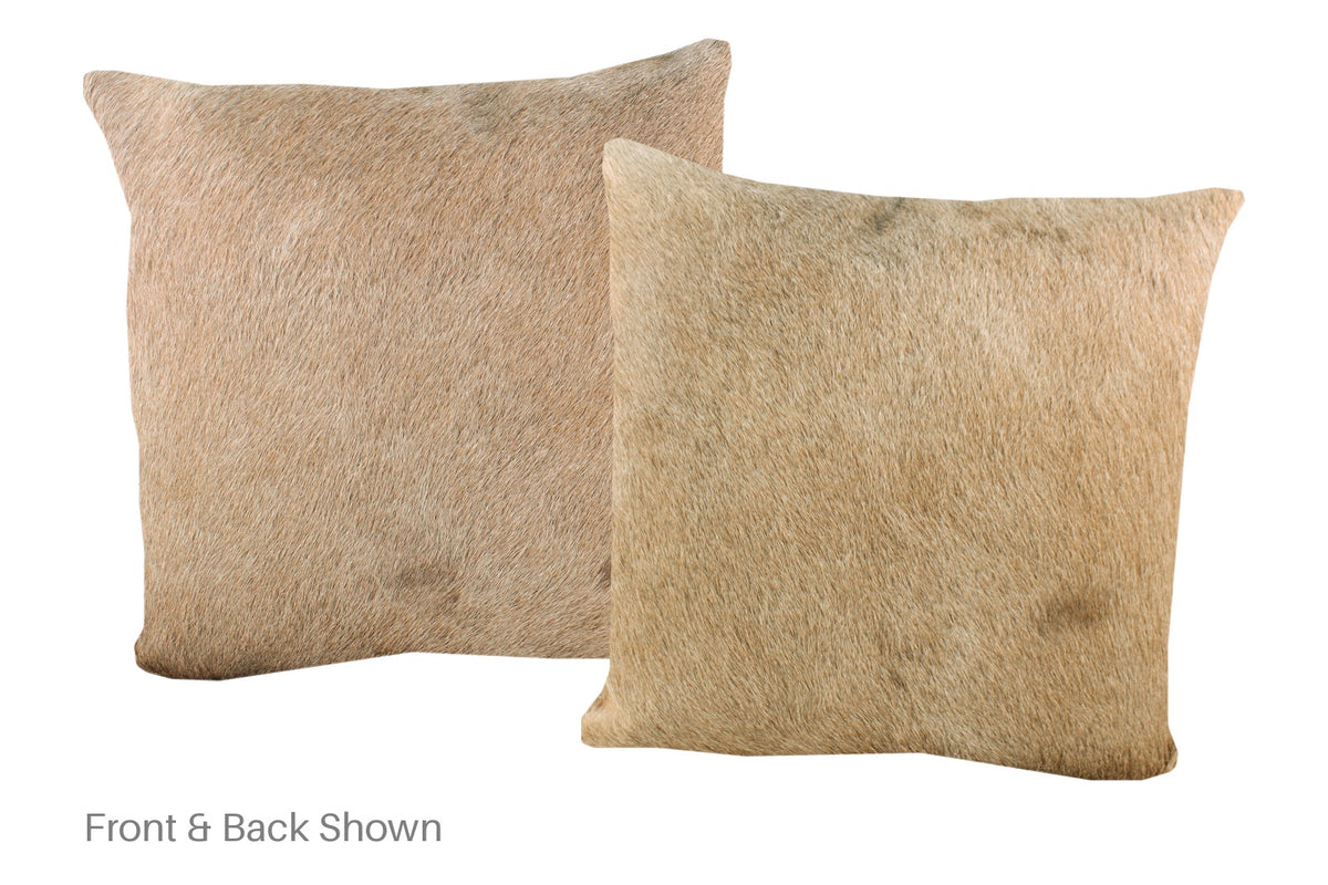 Champagne Cowhide Pillow #A52809