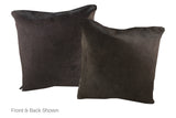 Solid Black Cowhide Pillow 20x20 #A52810 by Hudson Hides