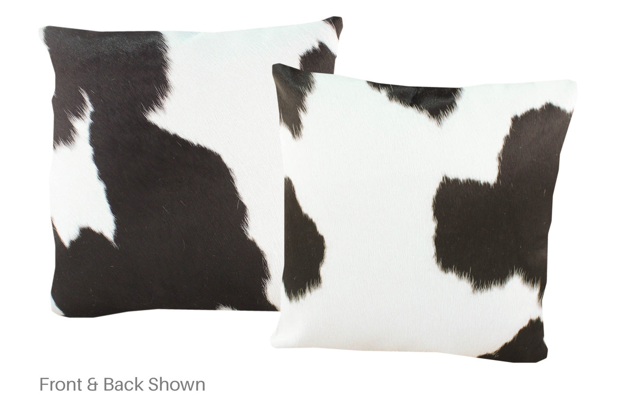 Black and White Cowhide Pillow #A52811