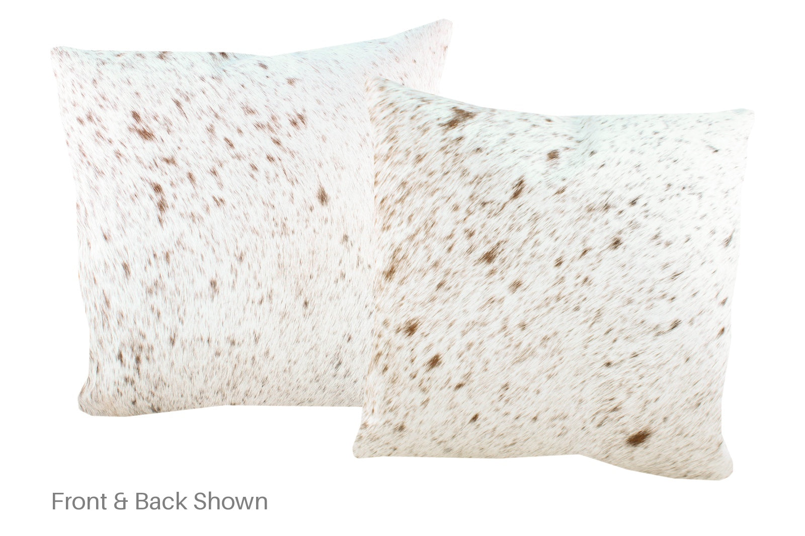 Salt and Pepper Brown Cowhide Pillow #A52812