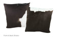 Black and White Cowhide Pillow 20x20 #A52813 by Hudson Hides