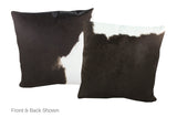 Black and White Cowhide Pillow 20x20 #A52813 by Hudson Hides