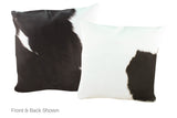 Black and White Cowhide Pillow 20x20 #A52815 by Hudson Hides