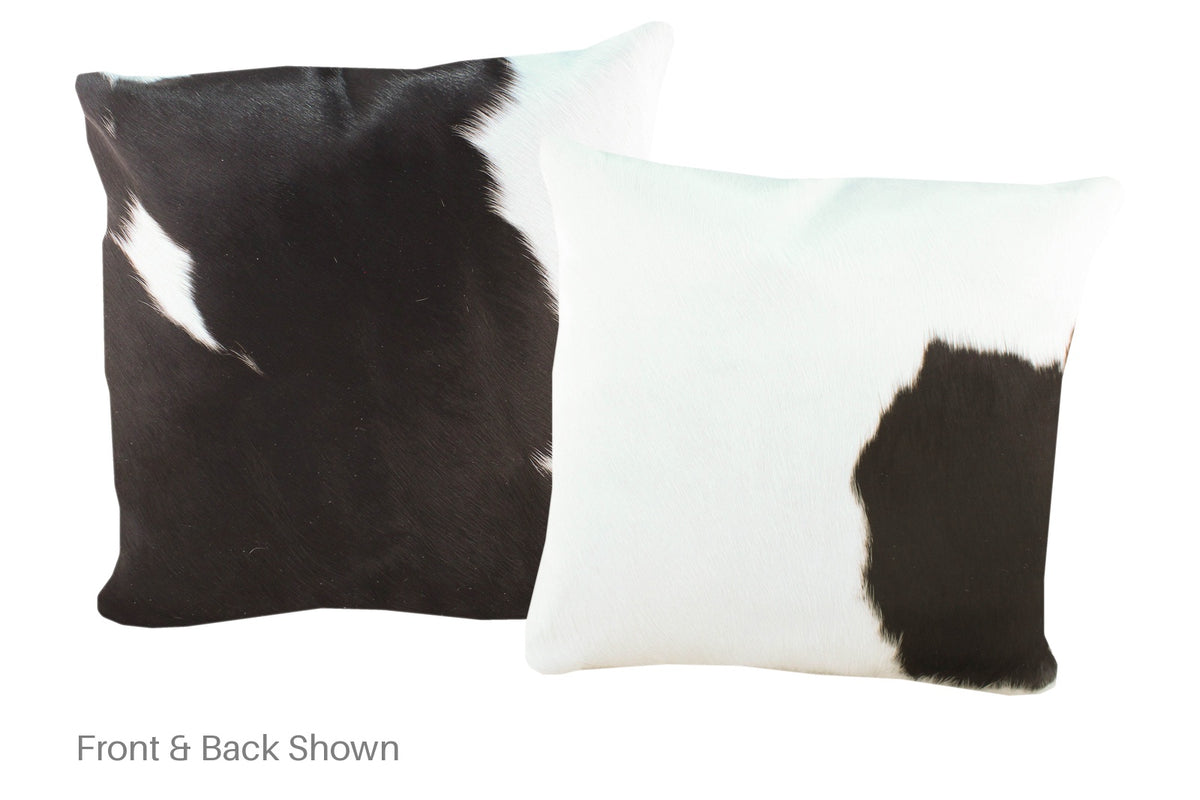 Black and White Cowhide Pillow #A52815