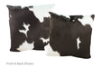 Black and White Cowhide Pillow 20x20 #A52819 by Hudson Hides