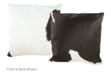 Black and White Cowhide Pillow 20x20 #A52821 by Hudson Hides