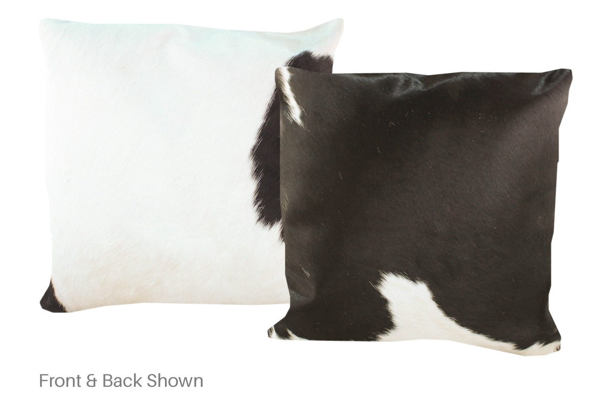 Black and White Cowhide Pillow #A52821