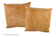 Solid Brown Cowhide Pillow 20x20 #A52824 by Hudson Hides
