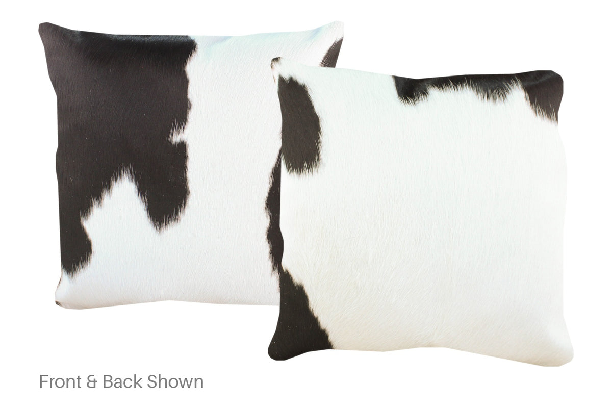 Black and White Cowhide Pillow #A52825