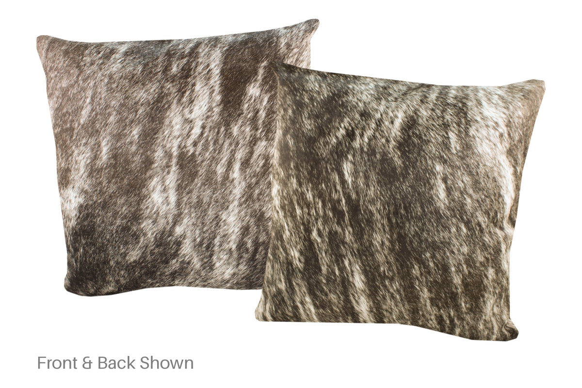 Light Brindle Cowhide Pillow #A52831
