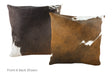 Chocolate Cowhide Pillow 20x20 #A52835 by Hudson Hides
