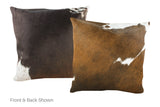 Chocolate Cowhide Pillow 20x20 #A52835 by Hudson Hides