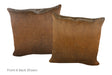 Chocolate Cowhide Pillow 20x20 #A52836 by Hudson Hides