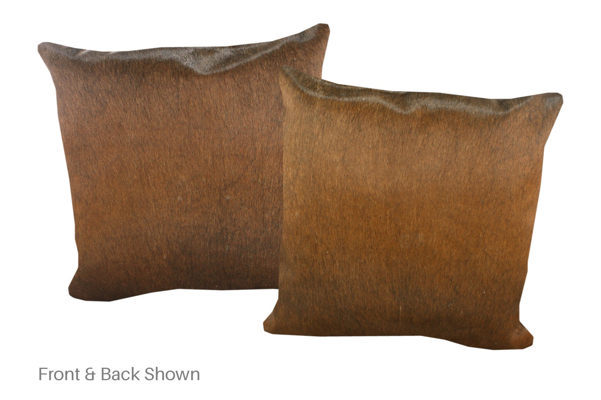 Chocolate Cowhide Pillow #A52836