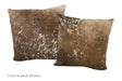 Chocolate Cowhide Pillow 20x20 #A52838 by Hudson Hides
