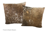 Chocolate Cowhide Pillow 20x20 #A52838 by Hudson Hides