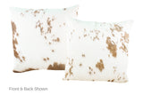 Salt and Pepper Brown Cowhide Pillow 20x20 #A52840 by Hudson Hides