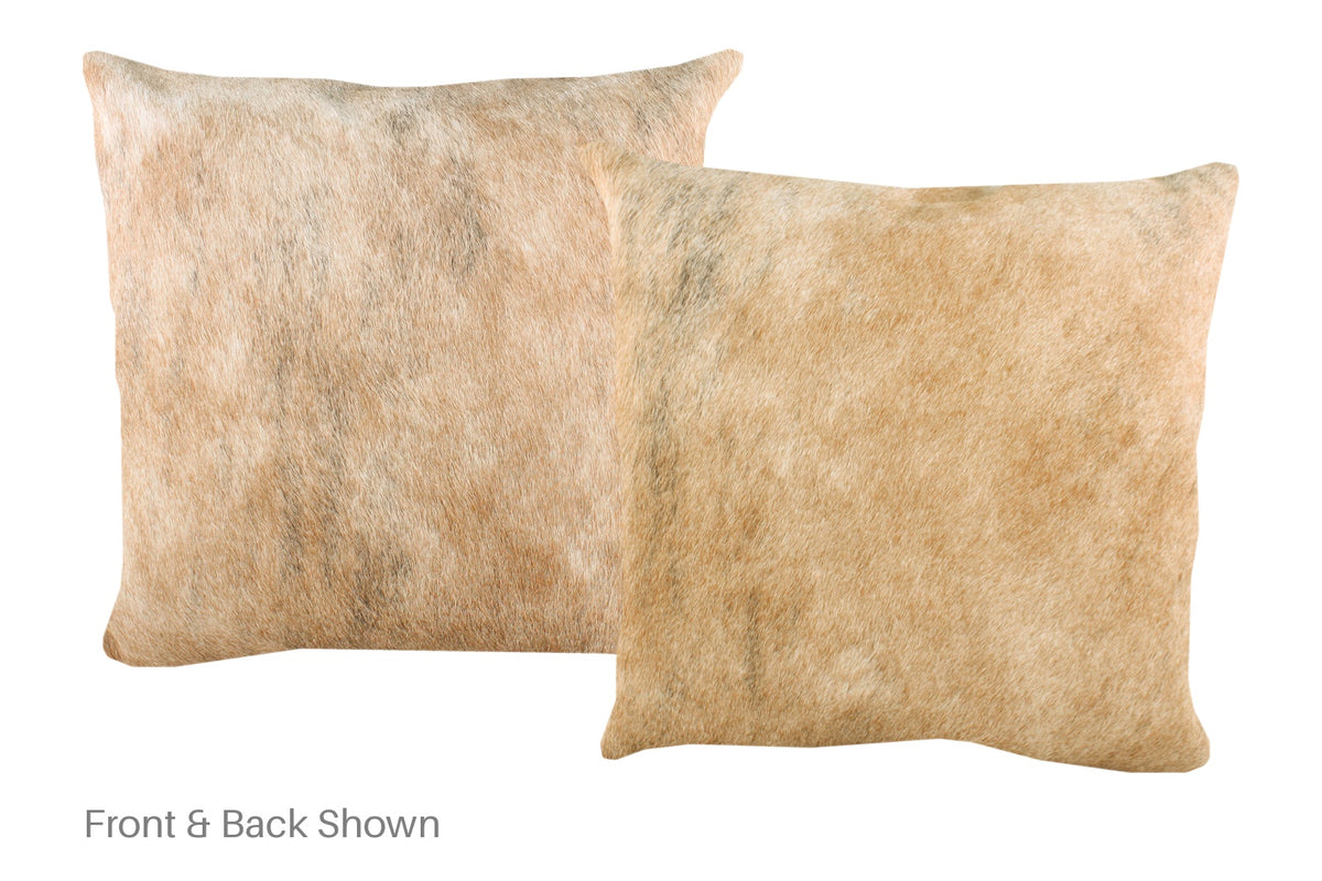 Light Brindle Cowhide Pillow #A52842