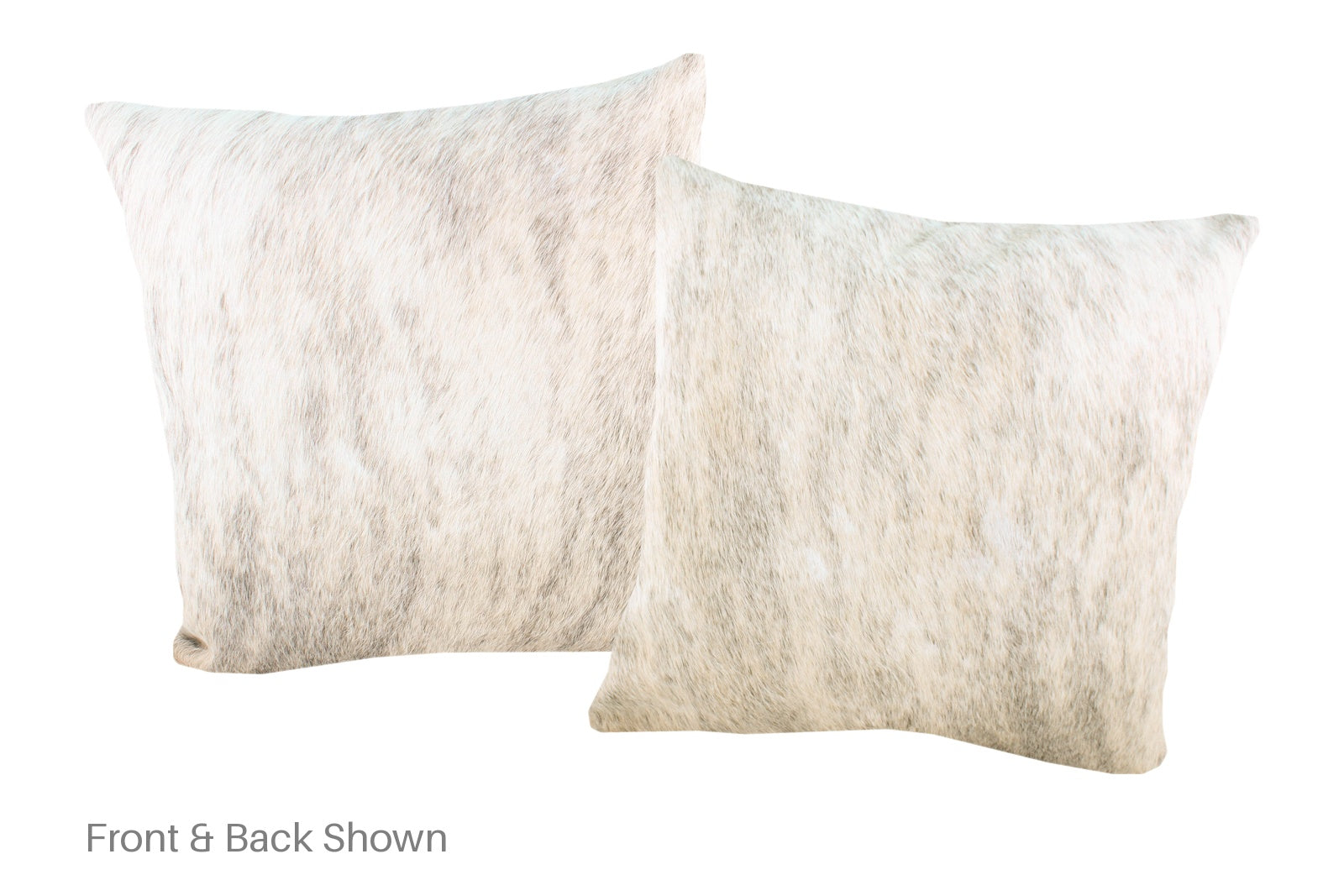 Beige and White Cowhide Pillow #A52844