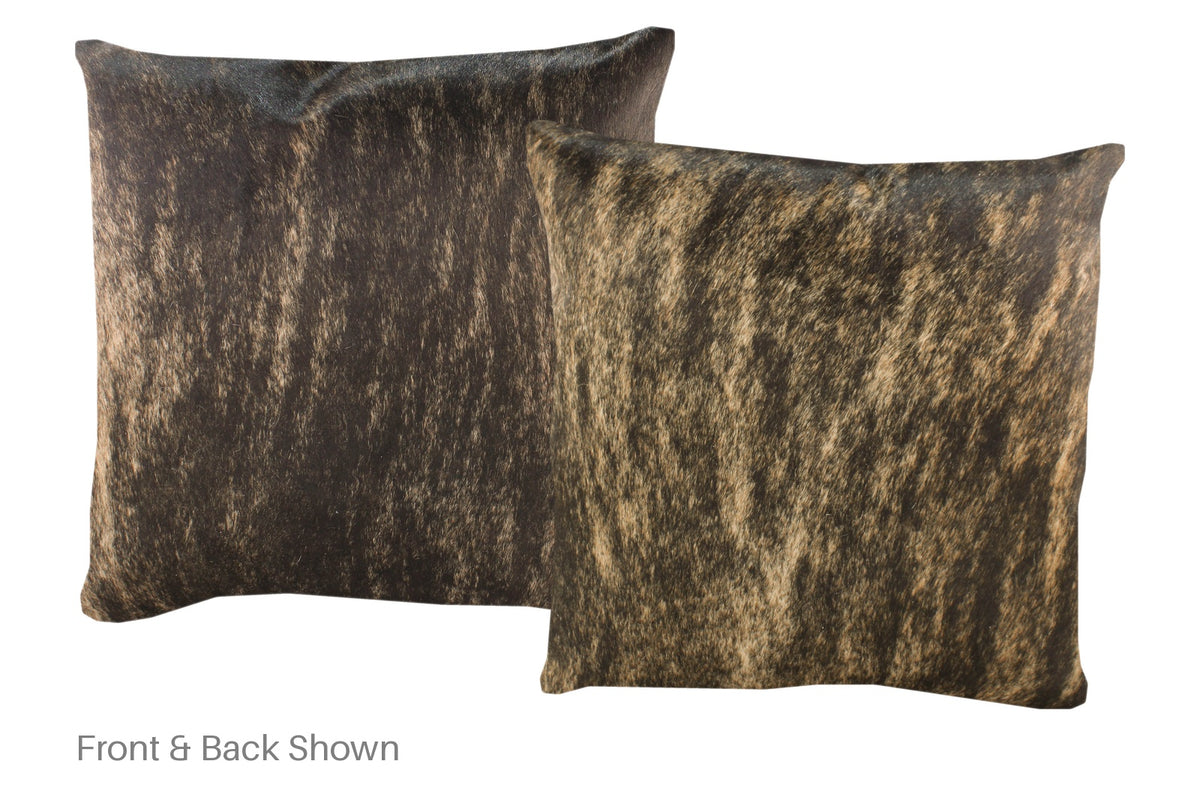 Light Brindle Cowhide Pillow #A52851
