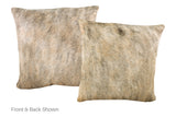 Light Brindle Cowhide Pillow 20x20 #A52857 by Hudson Hides