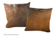 Light Brindle Cowhide Pillow 20x20 #A52872 by Hudson Hides
