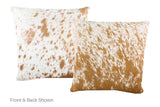 Brown with Red Cowhide Pillow 20x20 #A52874 by Hudson Hides