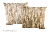 Brown with Red Cowhide Pillow 20x20 #A52878 by Hudson Hides