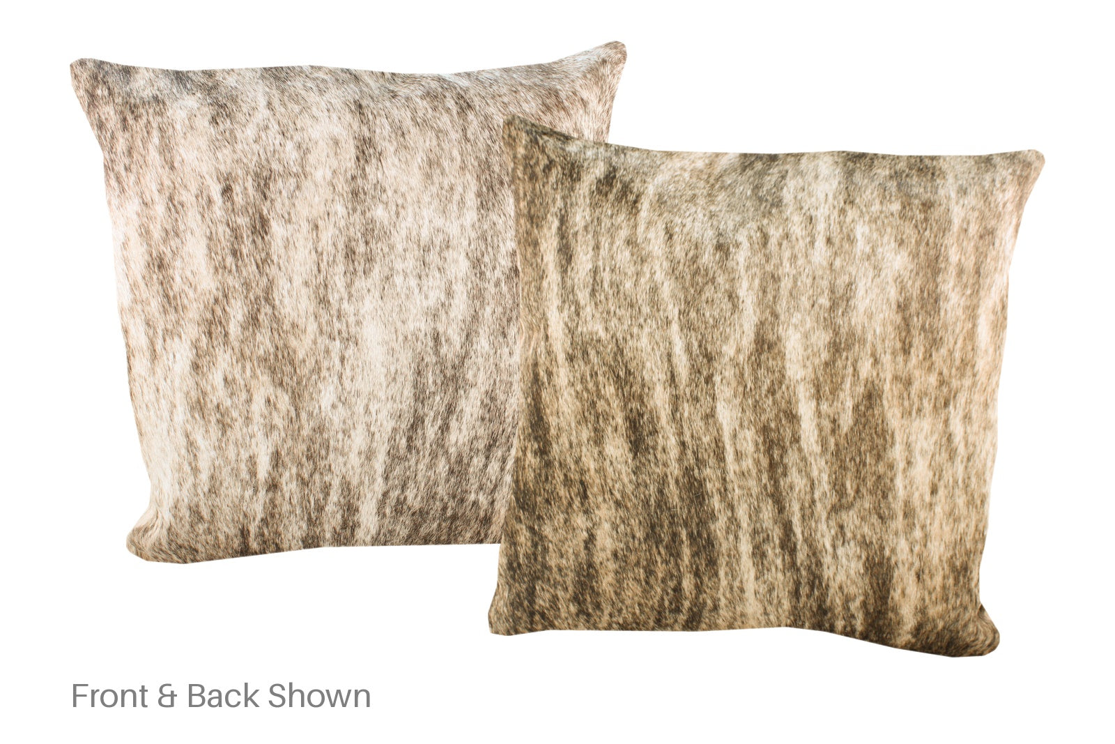 Brown with Red Cowhide Pillow #A52878