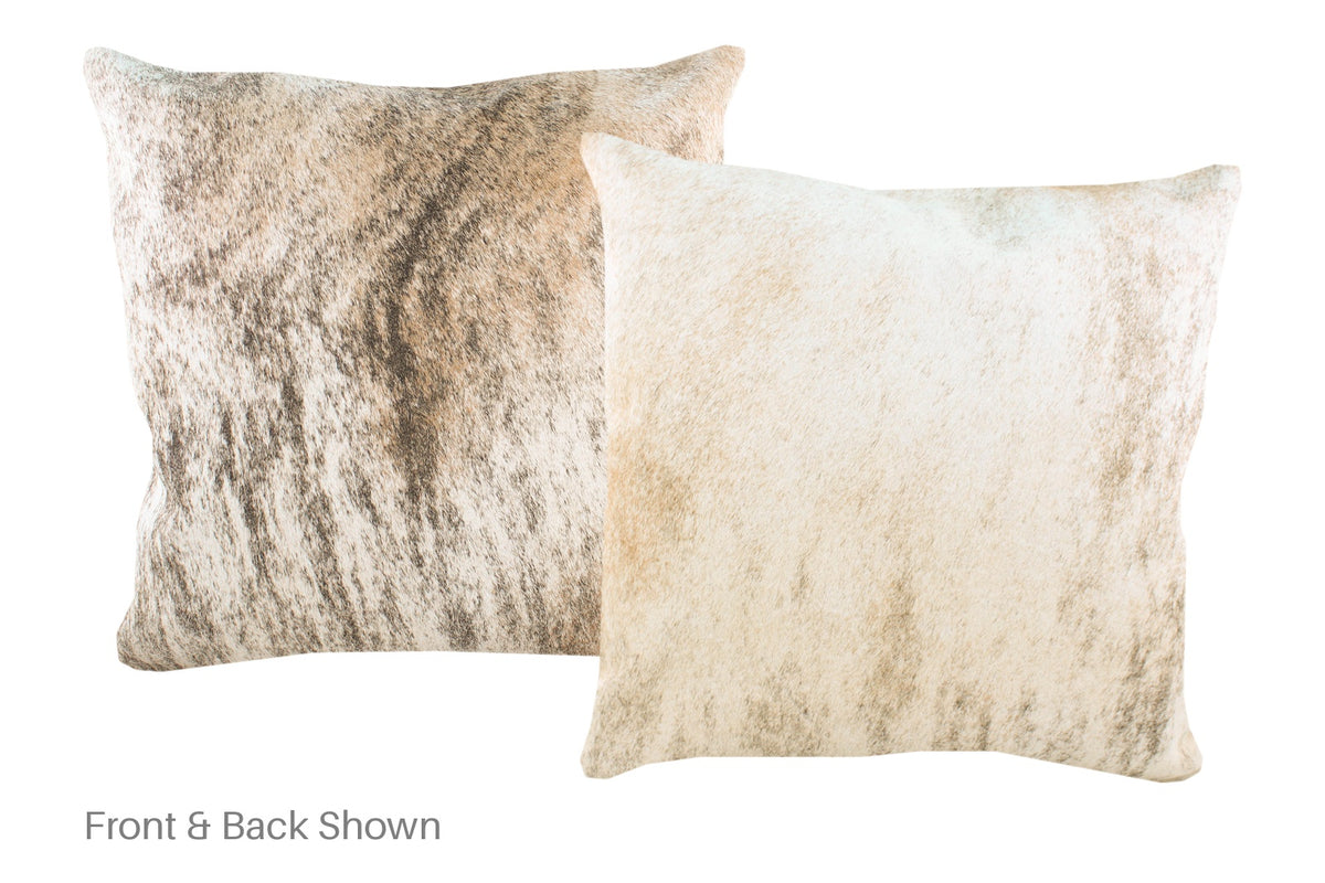 Light Brindle Cowhide Pillow #A52879