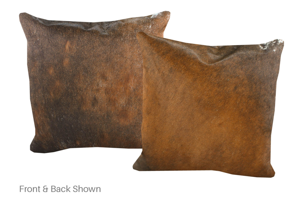 Light Brindle Cowhide Pillow #A52881